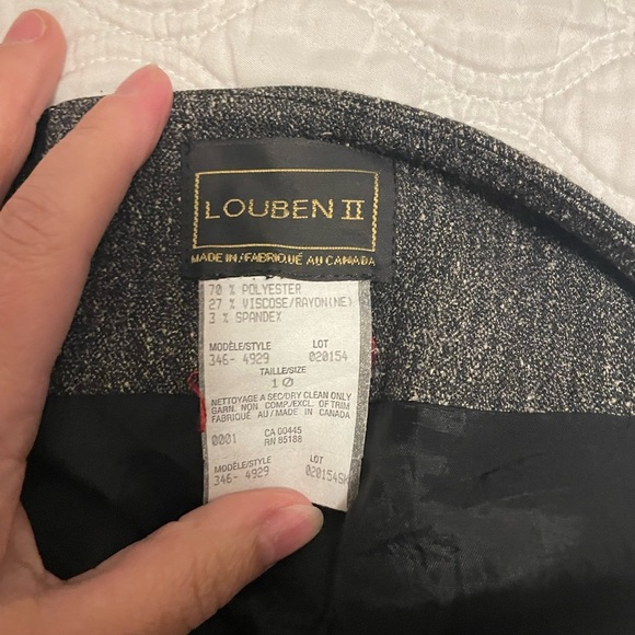 LOUBEN II -Women's Grey Salt and Pepper Business Causal Pencil Skirt size 10 - Picture 3 of 3